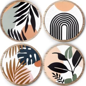 5 PCS Circle Wall Painting